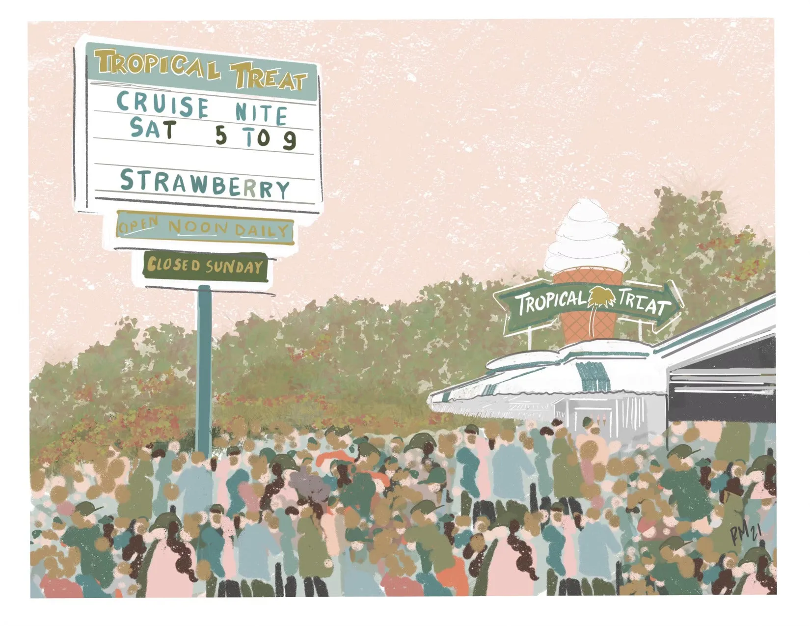 Tropical Treat, PA - Art Print