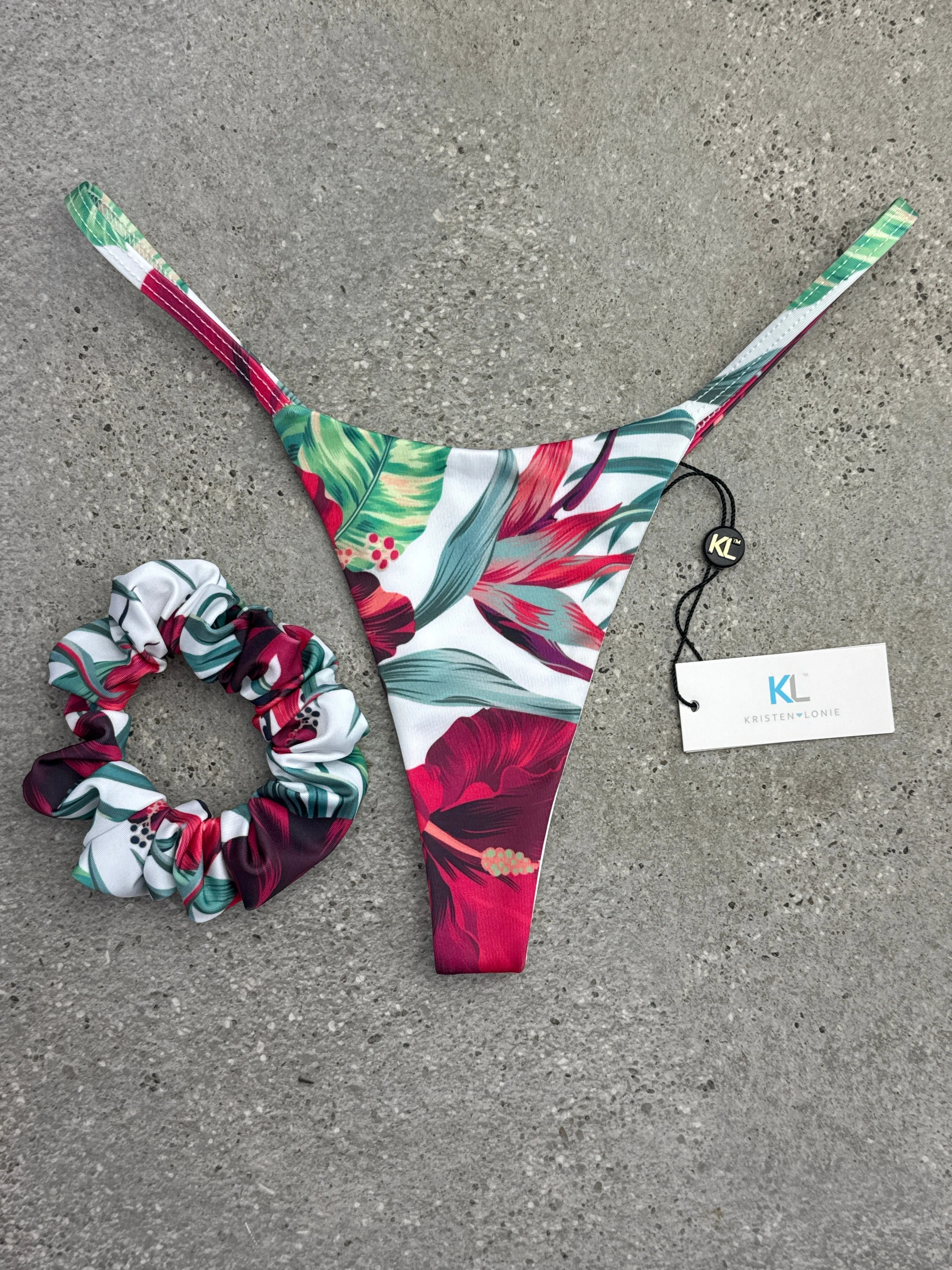 Tulum Escape (Red) Bikini Bottom