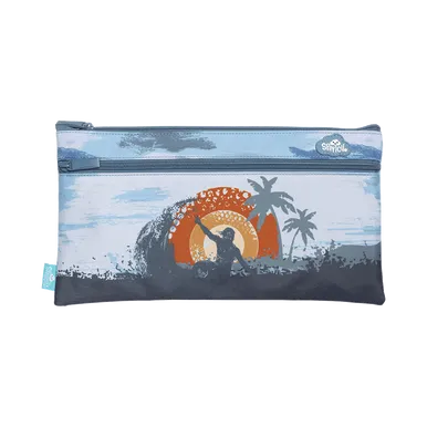 Twin Zip Pencil Case - Island Vibes