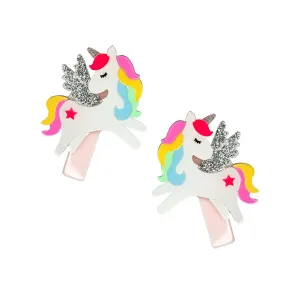 Unicorn Pastel Shades Alligator Clip - BTS23