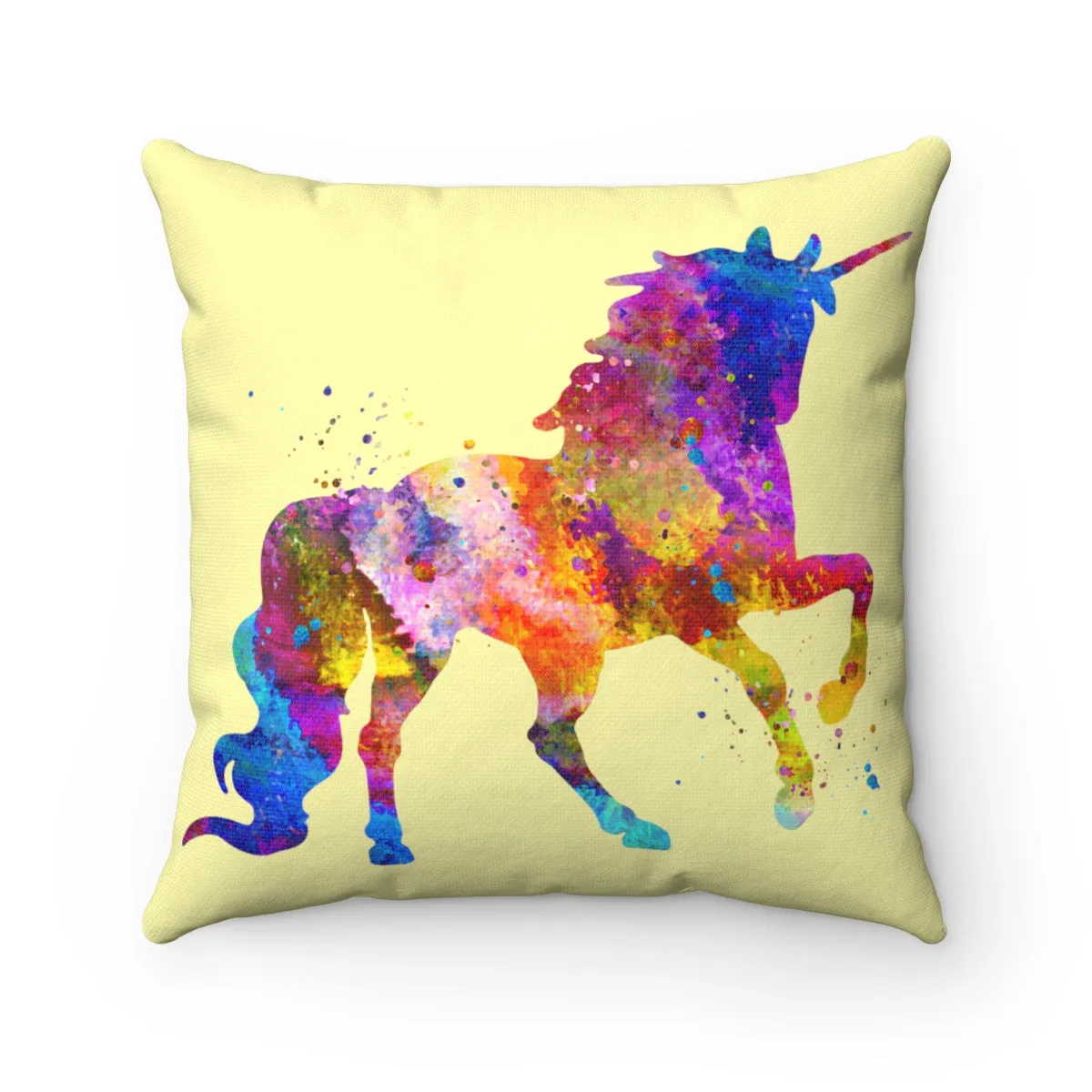 Unicorn Square Pillow
