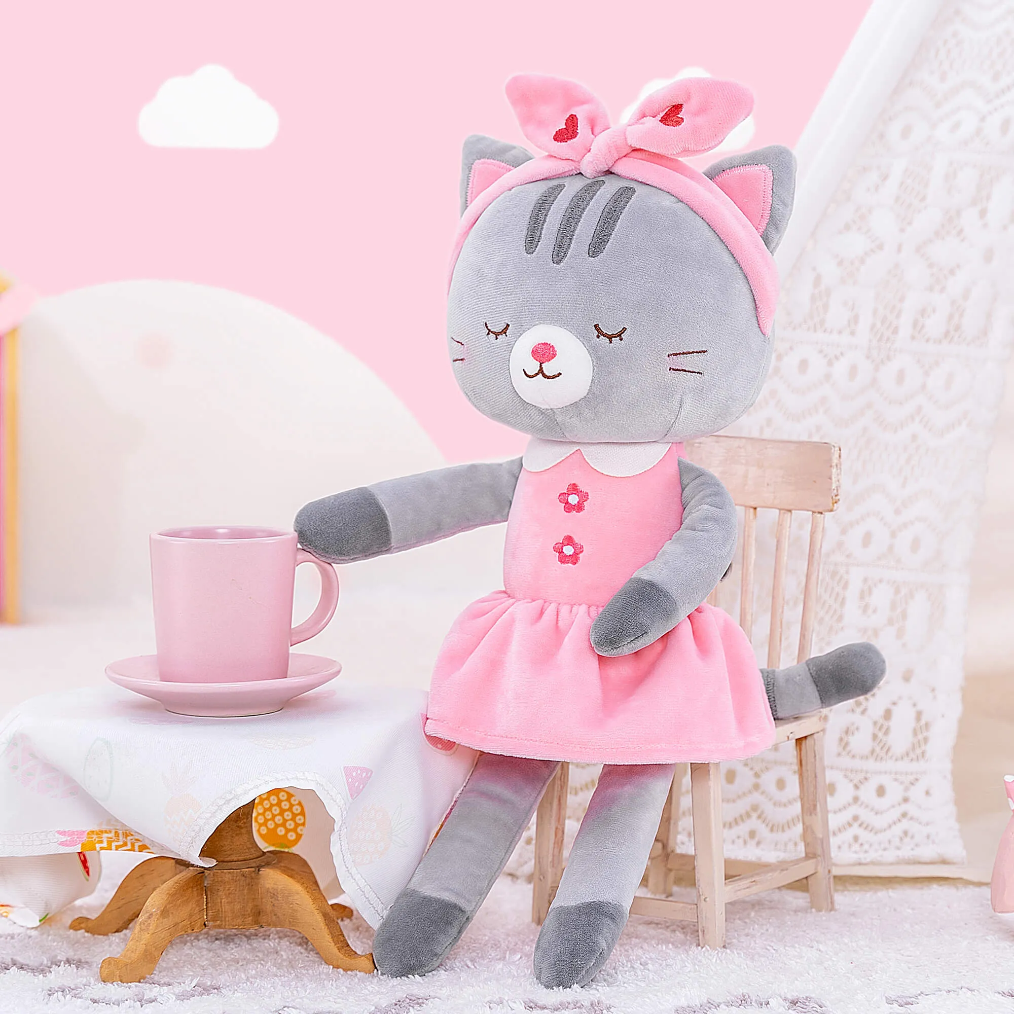 (US Only) Lazada 16-inch Magical Animal Dolls Gray Kitty