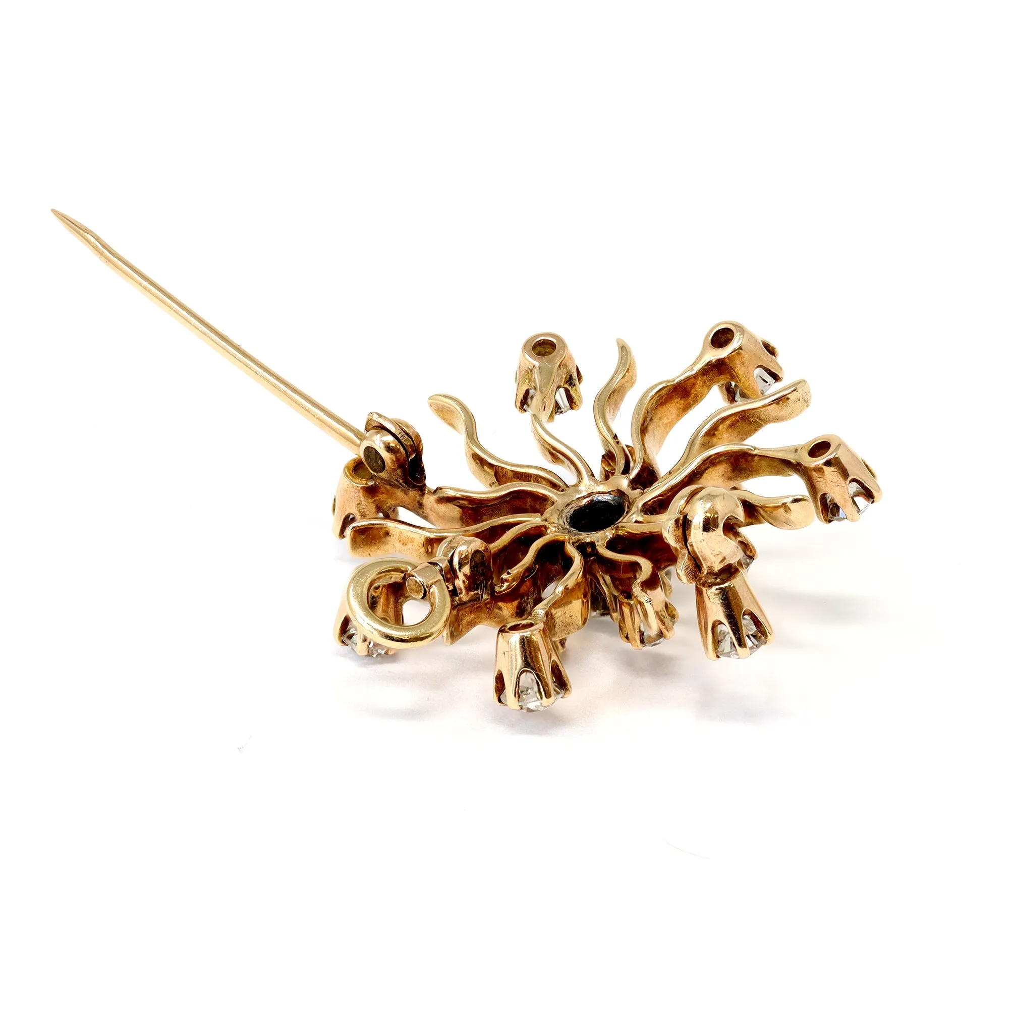 Victorian Diamond Starburst Pendant/Brooch
