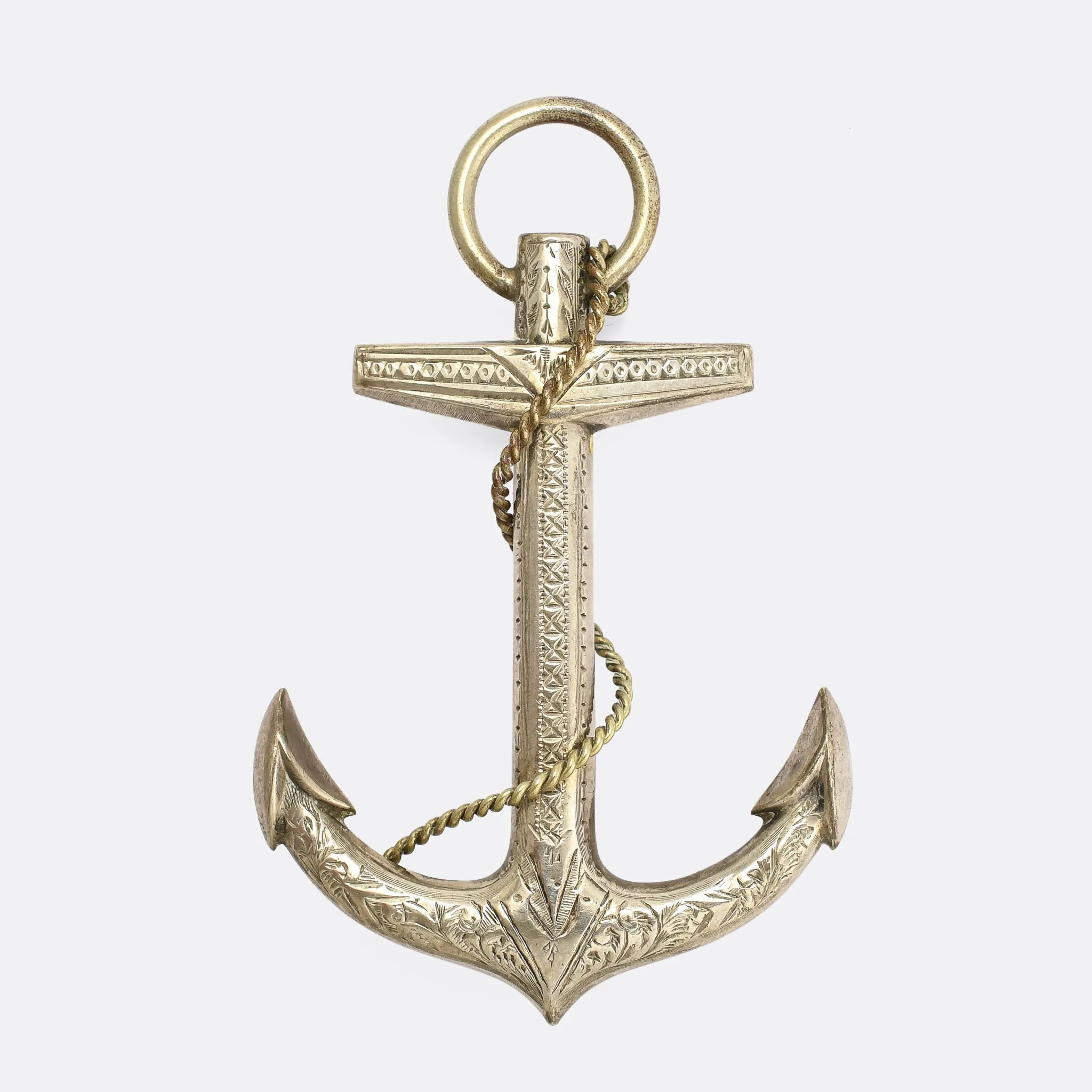 Victorian Oversized Anchor Brooch