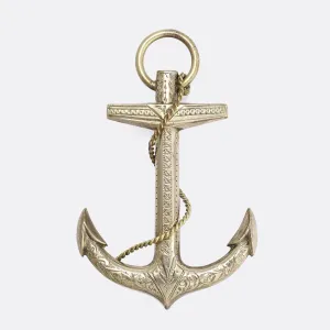 Victorian Oversized Anchor Brooch