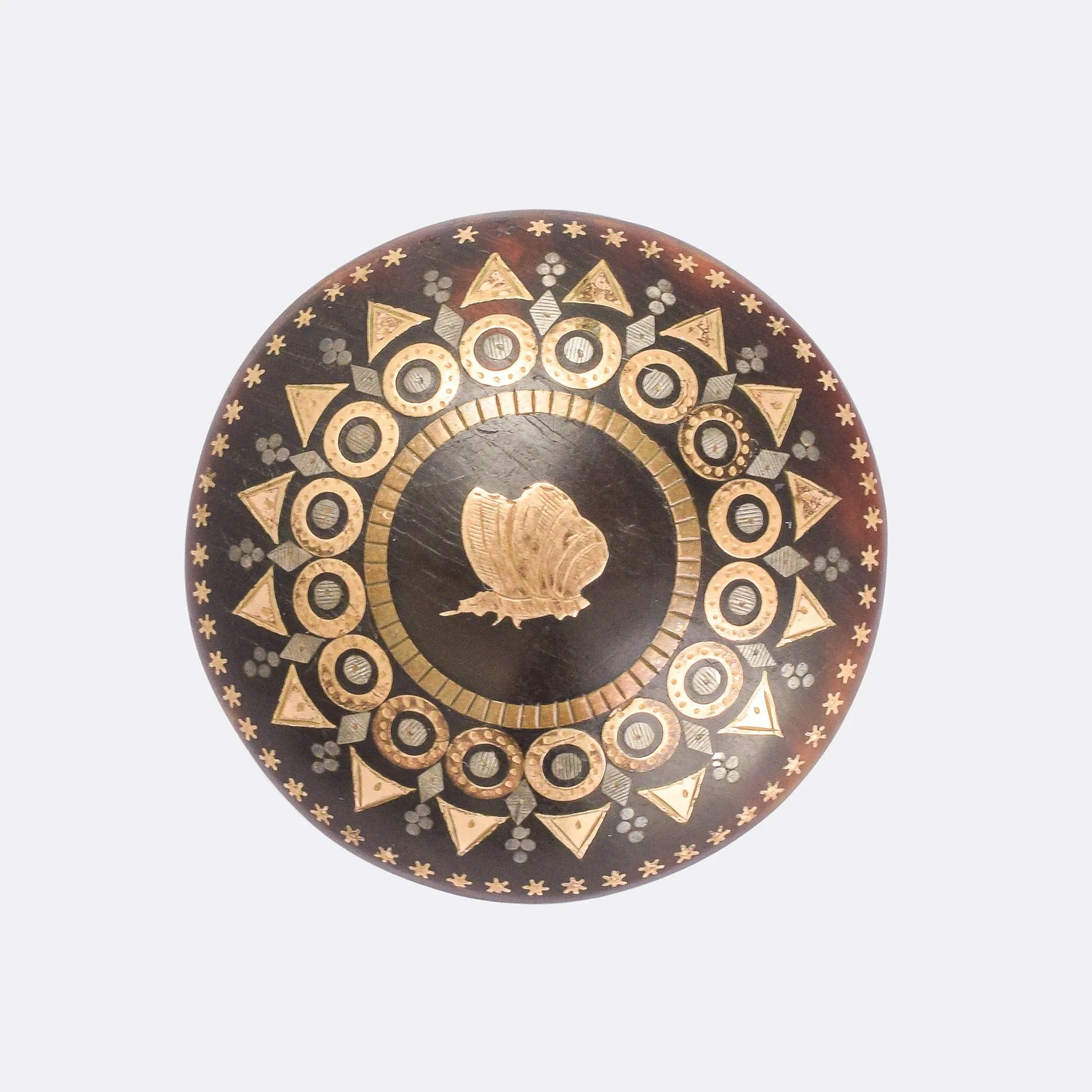 Victorian Pique "Psyche" Brooch