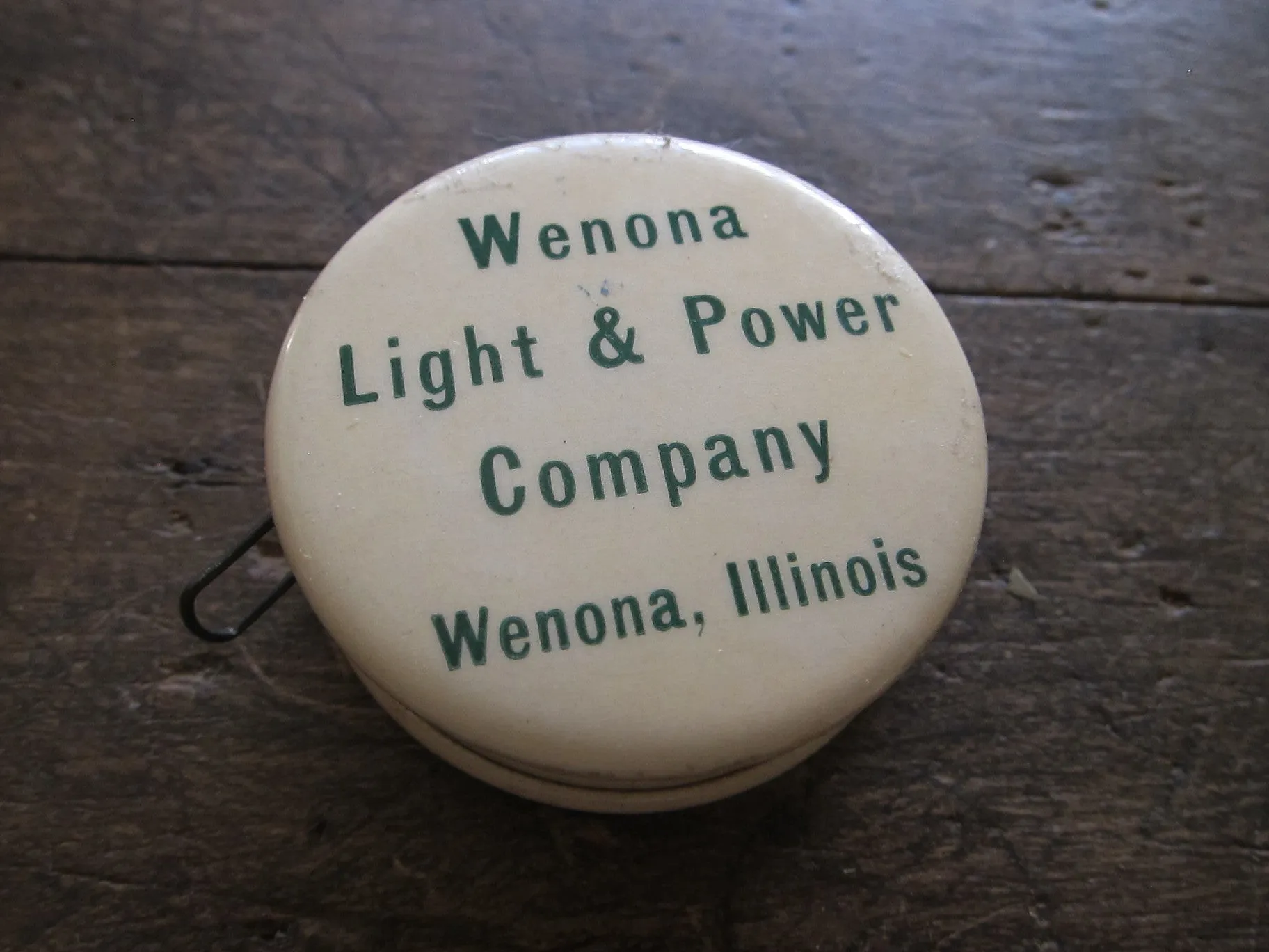 Vintage Advertising Edison Mazda Lamp Measuring Tape