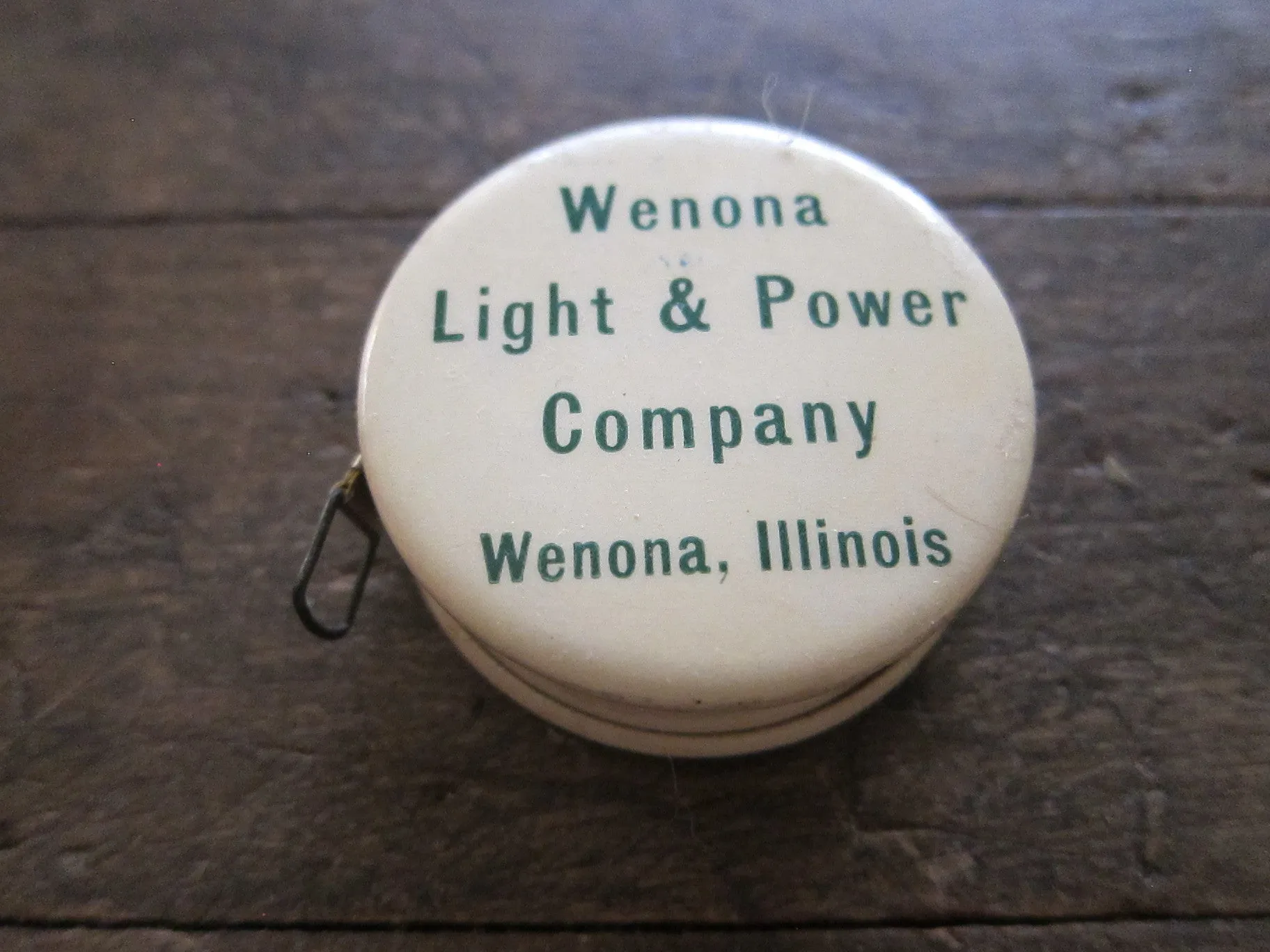 Vintage Advertising Edison Mazda Lamp Measuring Tape