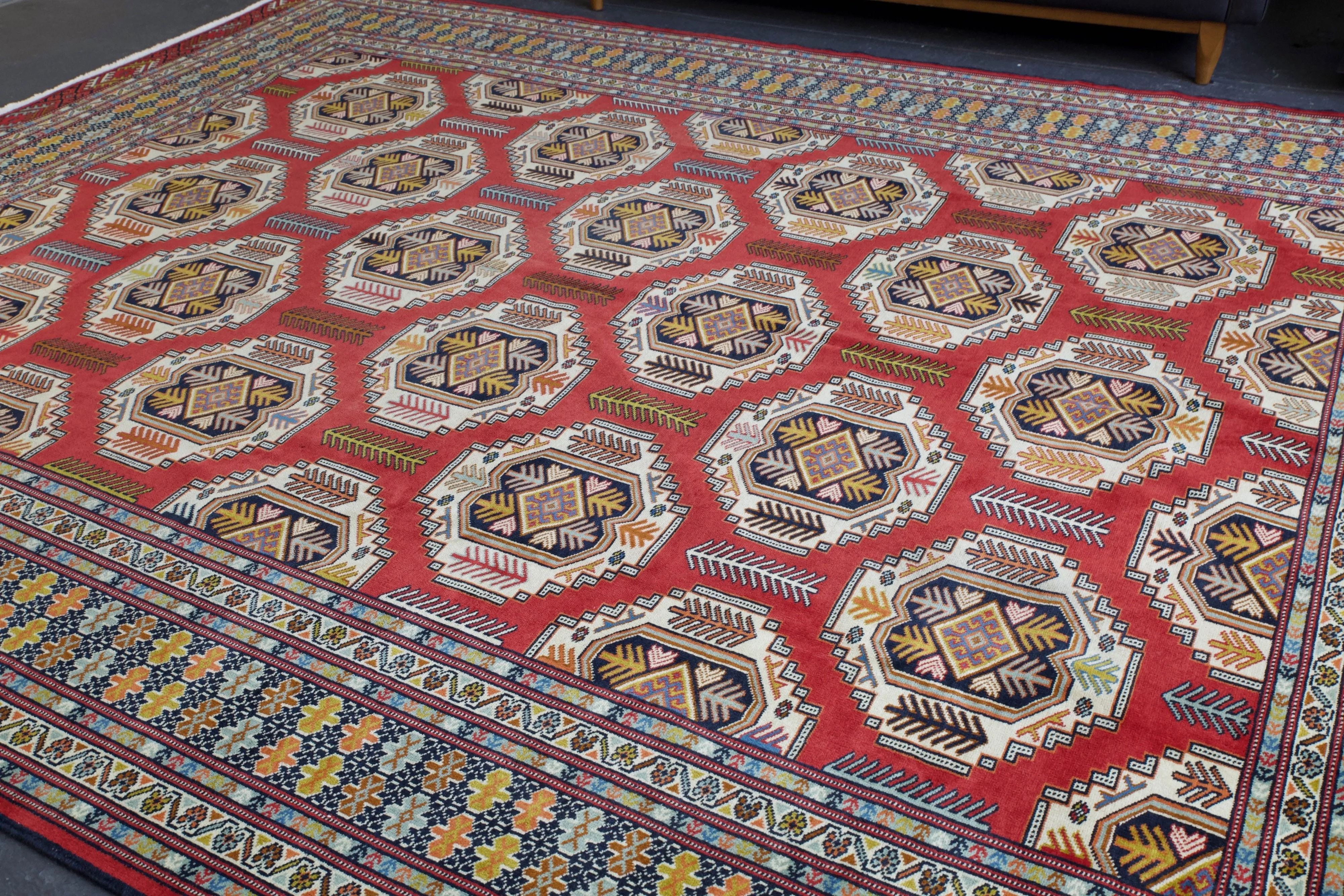 Vintage Afgani Turkmen Rug 9'10" x 12'9"