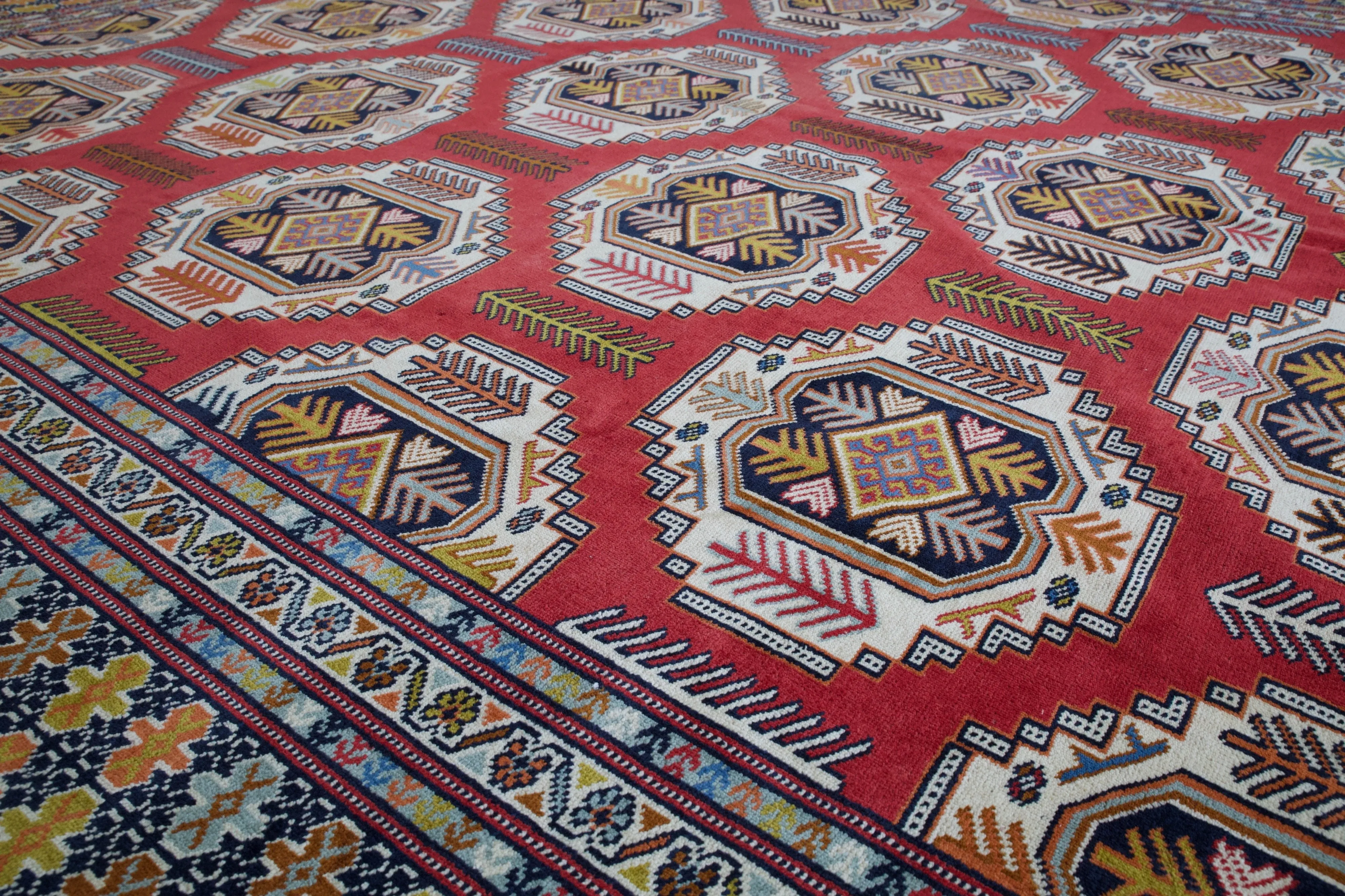Vintage Afgani Turkmen Rug 9'10" x 12'9"