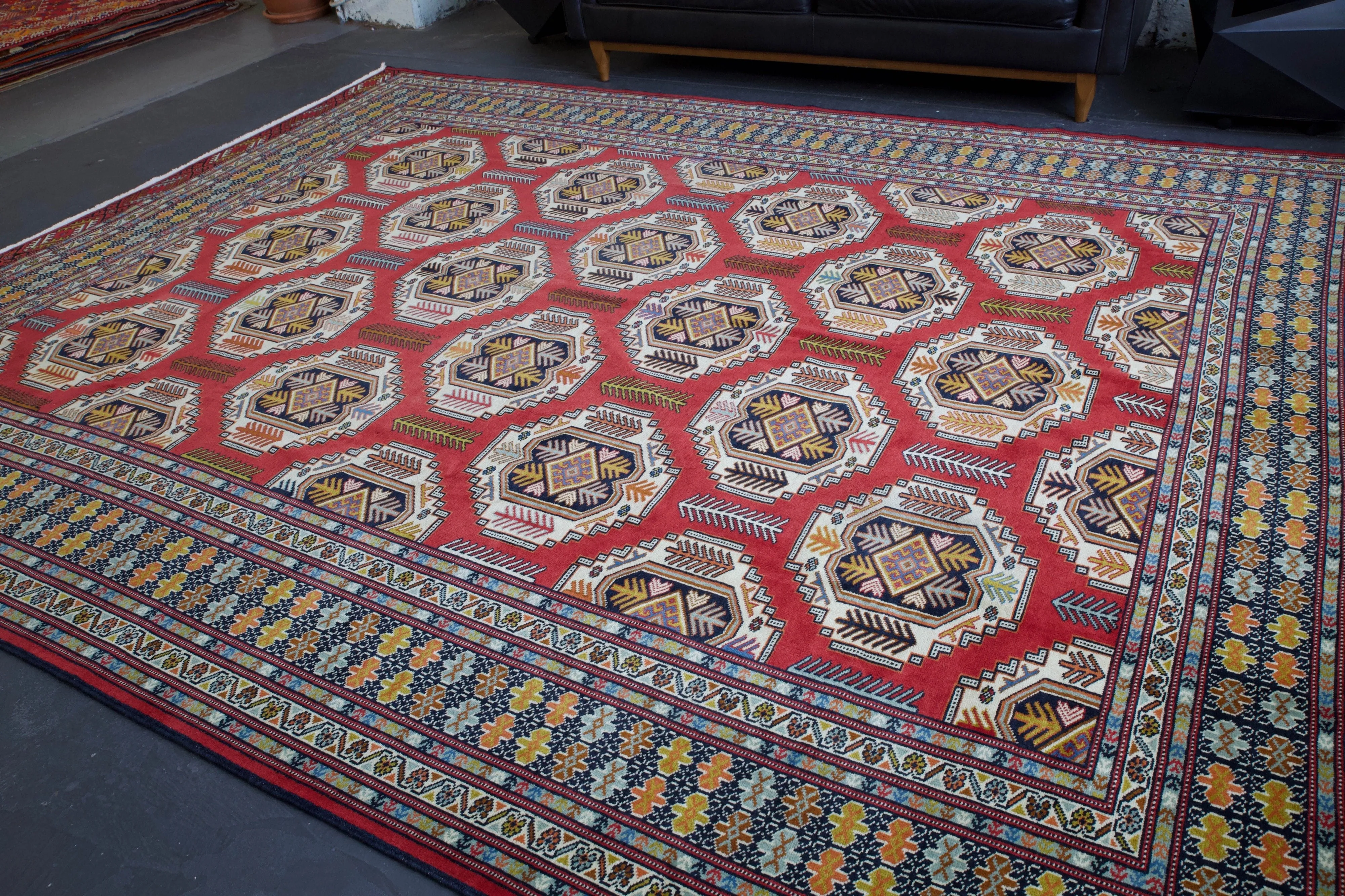 Vintage Afgani Turkmen Rug 9'10" x 12'9"