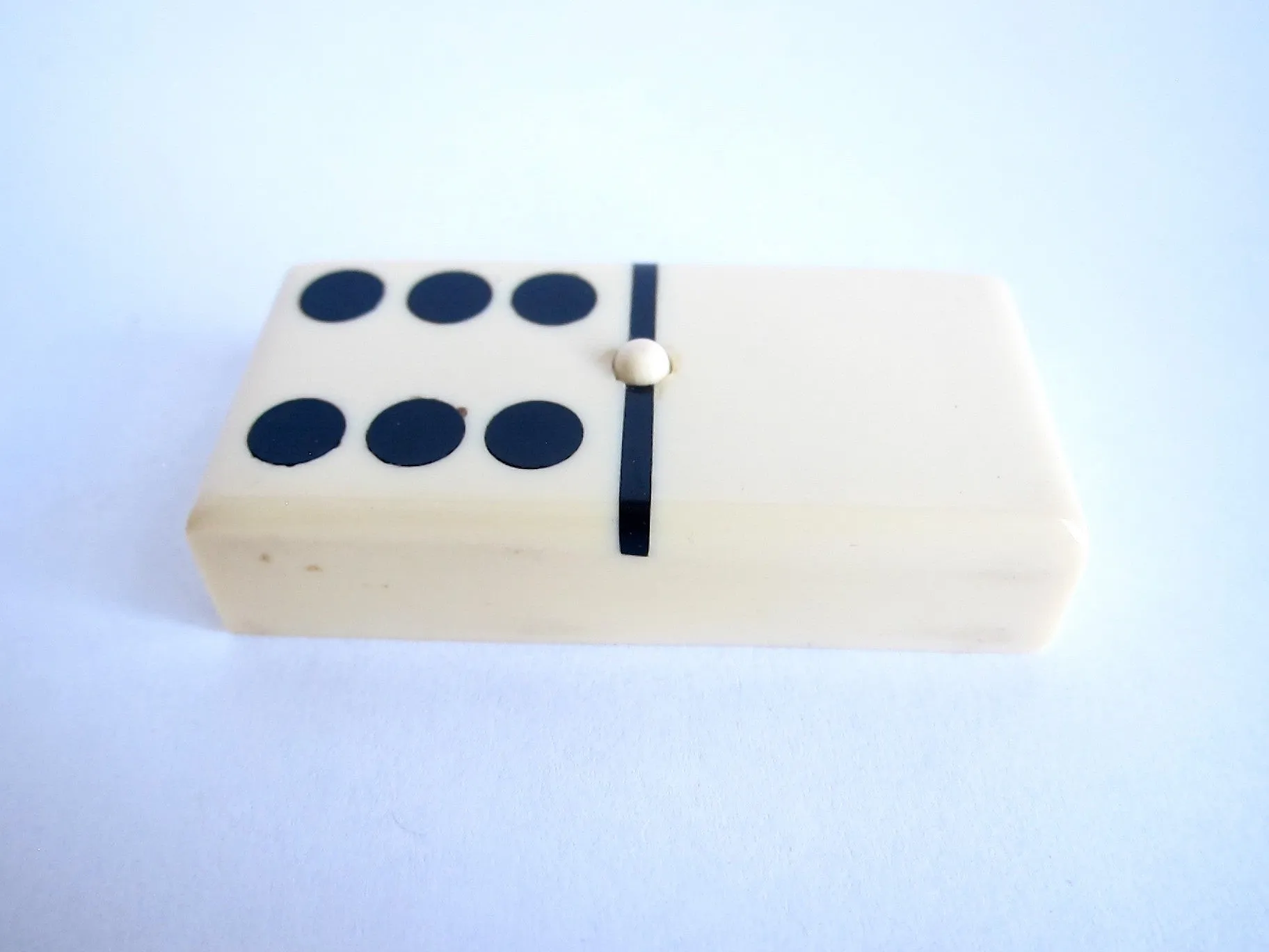 Vintage Celluloid Bakelite Dominoes - Made in France for B H Dyas