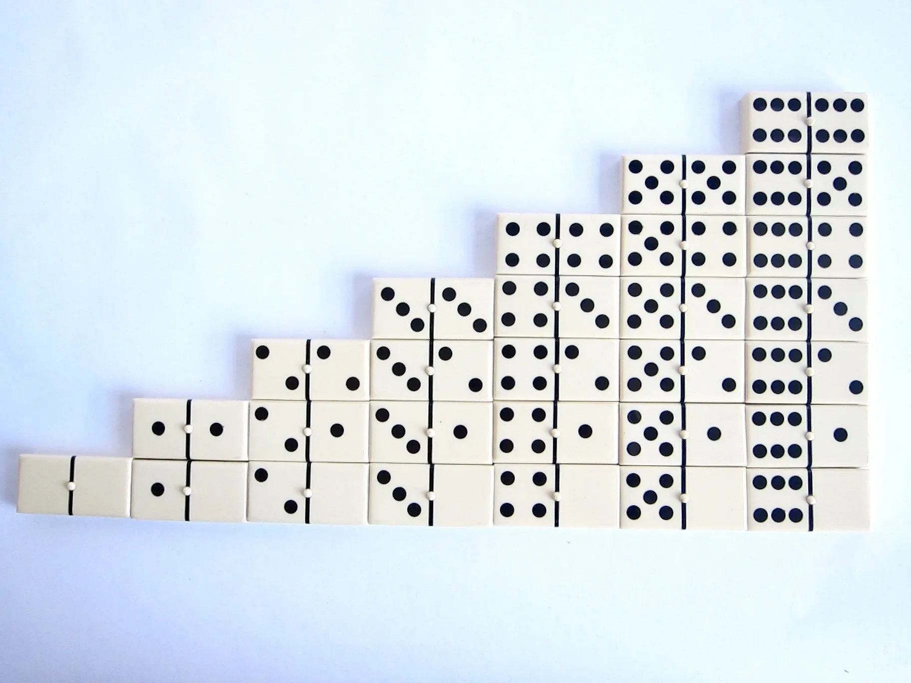 Vintage Celluloid Bakelite Dominoes - Made in France for B H Dyas