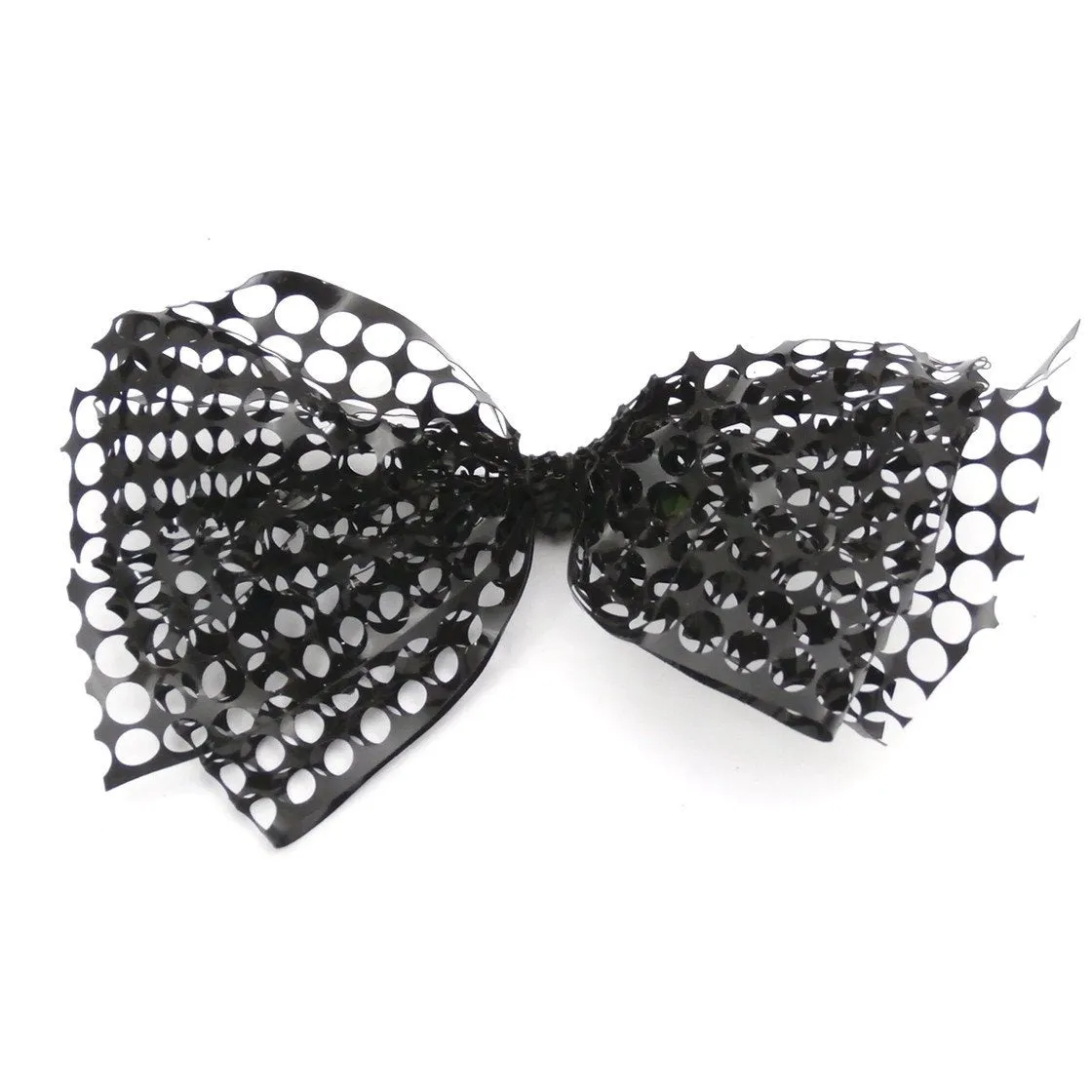 Vintage Celluloid Large Bow  Barrette for Hair 1930s Black