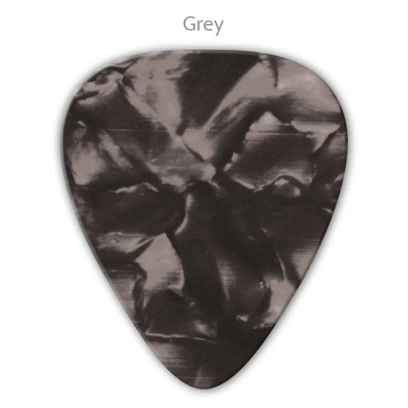 Vintage Celluloid Metallic Ink Picks - Double Sided