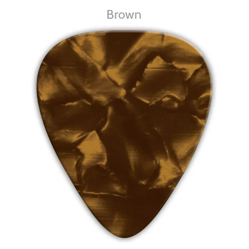 Vintage Celluloid Printed Picks - Single Sided