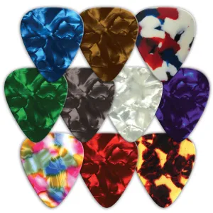 Vintage Celluloid Printed Picks - Single Sided