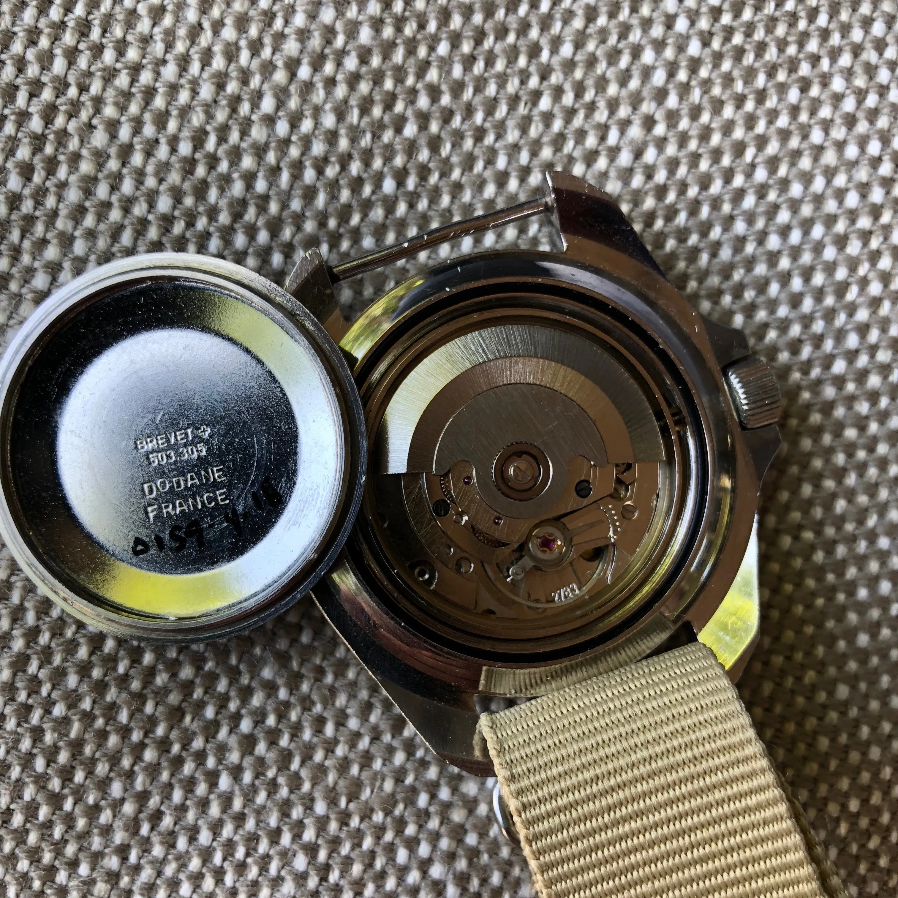 Vintage CWC Cabot Watch Company Royal Navy Sterile Milsub Divers Wristwatch Circa 1980
