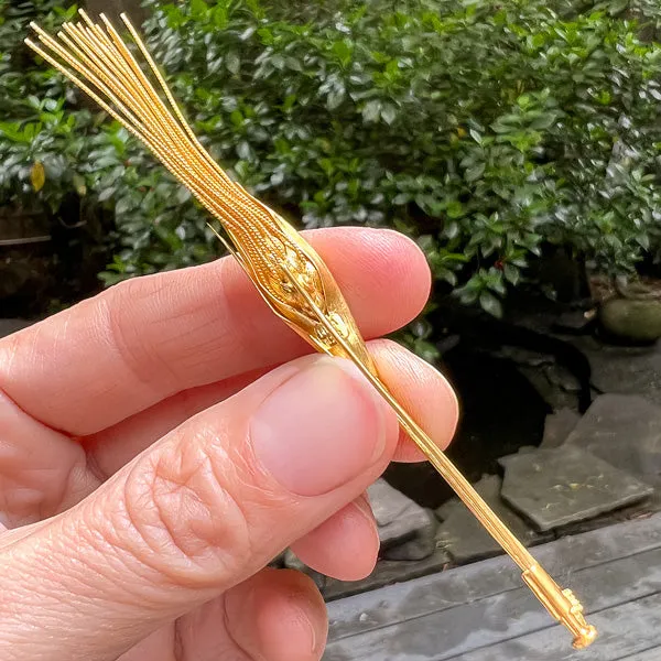 Vintage Wheat Sheath Pin