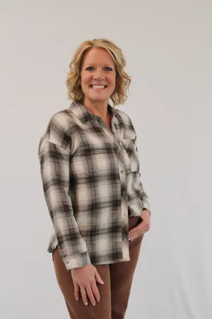VIOLETA OVERSIZED FLANNEL 2 COLOR OPTIONS