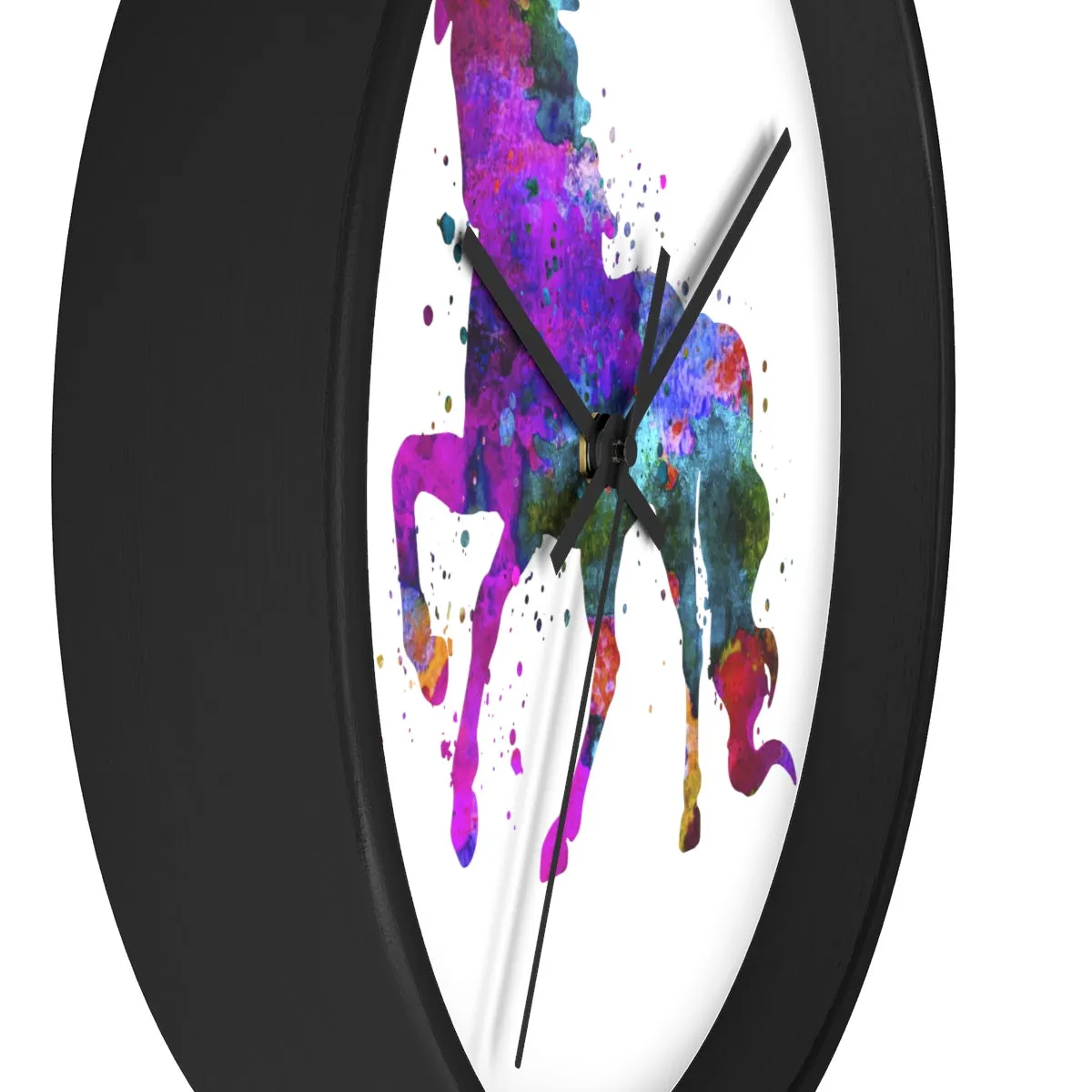 Watercolor Unicorn Wall Clock