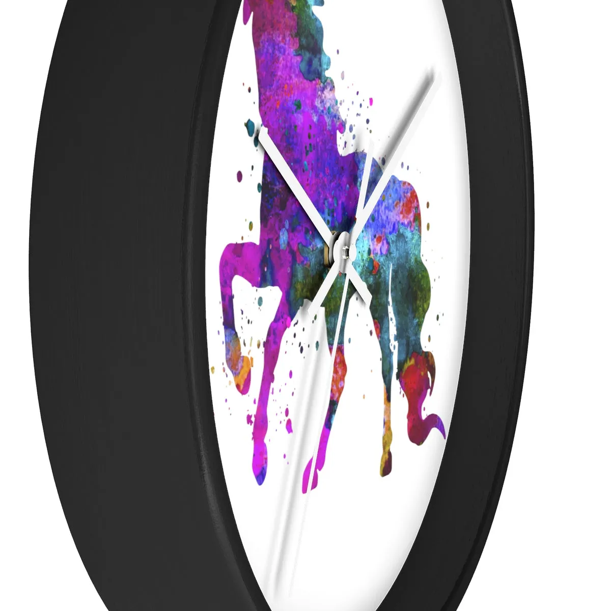 Watercolor Unicorn Wall Clock