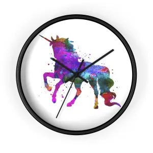 Watercolor Unicorn Wall Clock