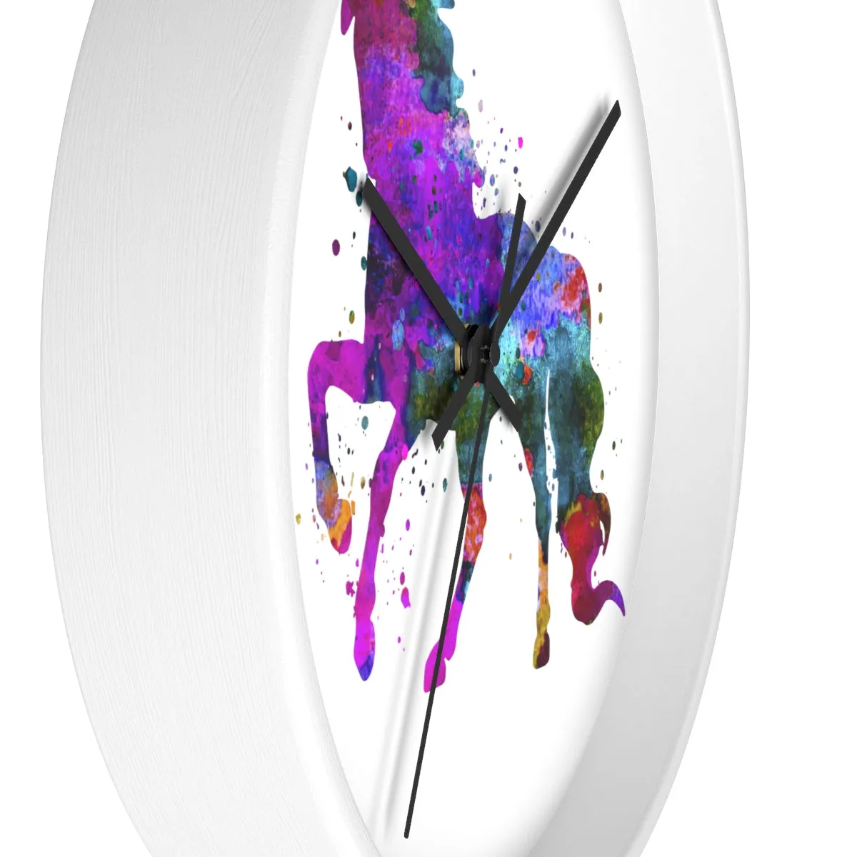 Watercolor Unicorn Wall Clock