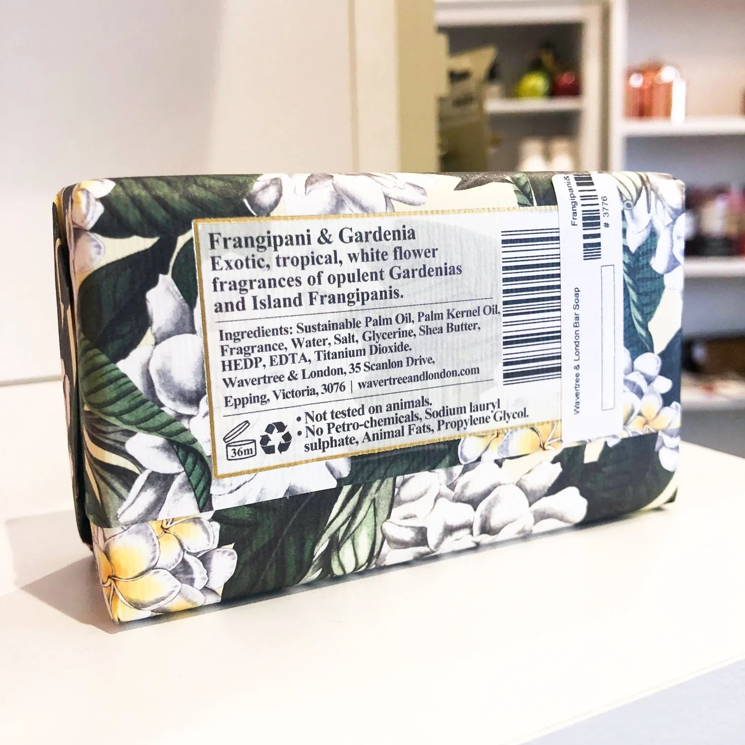 Wavertree & London Bar Soap: Frangipani & Gardenia