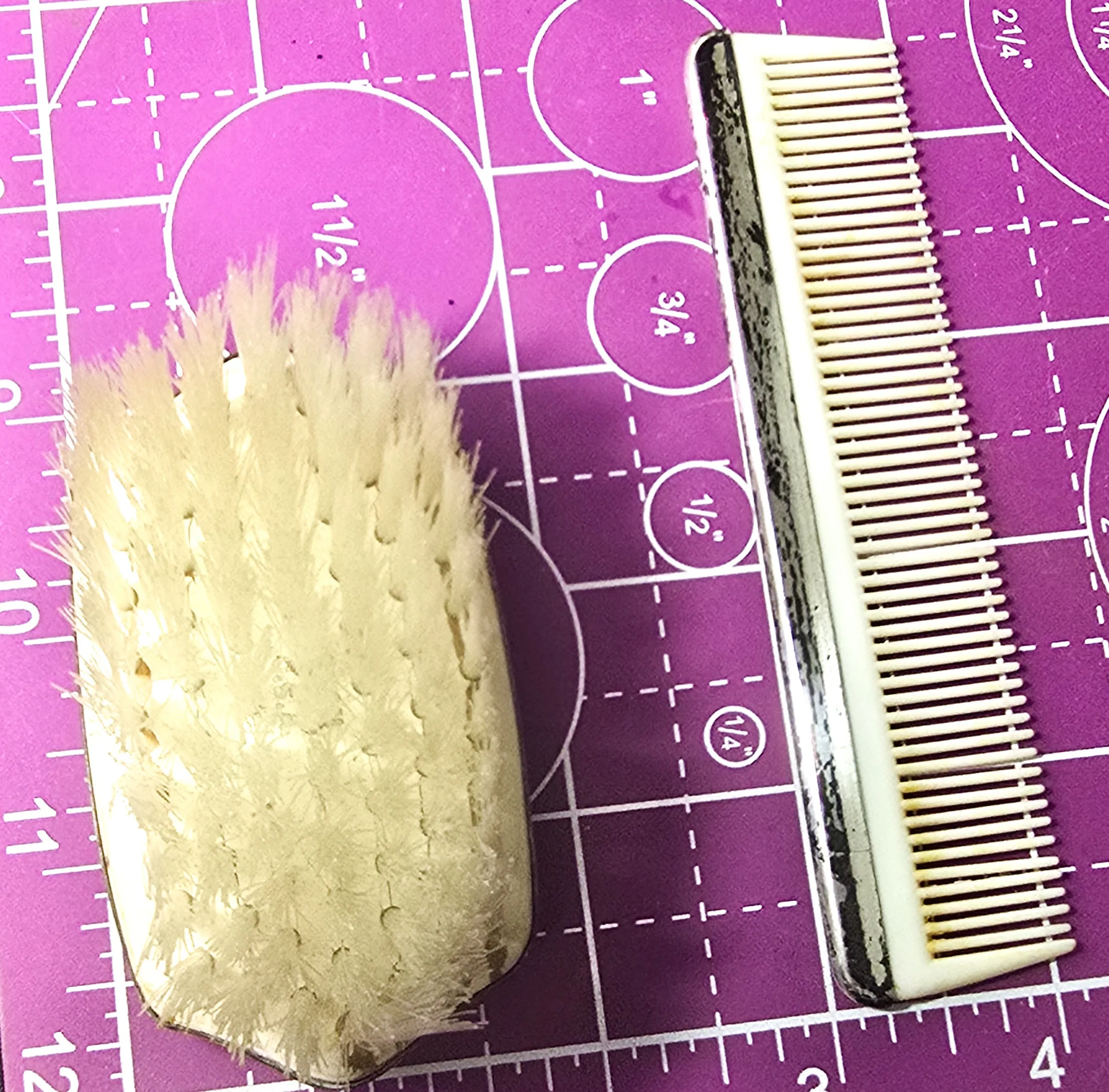 Web Sterling Antique Brush and comb set sterling silver topped baby brush combo