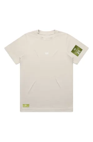 WOLFPACK UNLTD WOMEN'S "BOLD STATEMENT"  PREMIUM HEAVYWEIGHT TEE S/S | ECRU BEIGE