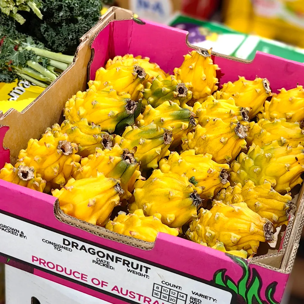 Yellow Dragon Fruit (Pitaya) - Medium, 2 Pieces