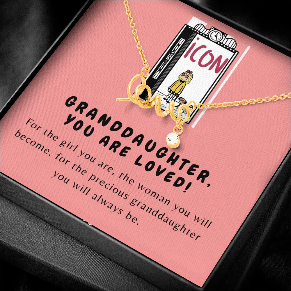 You are loved-Eloise Love Necklace for Granddaughter
