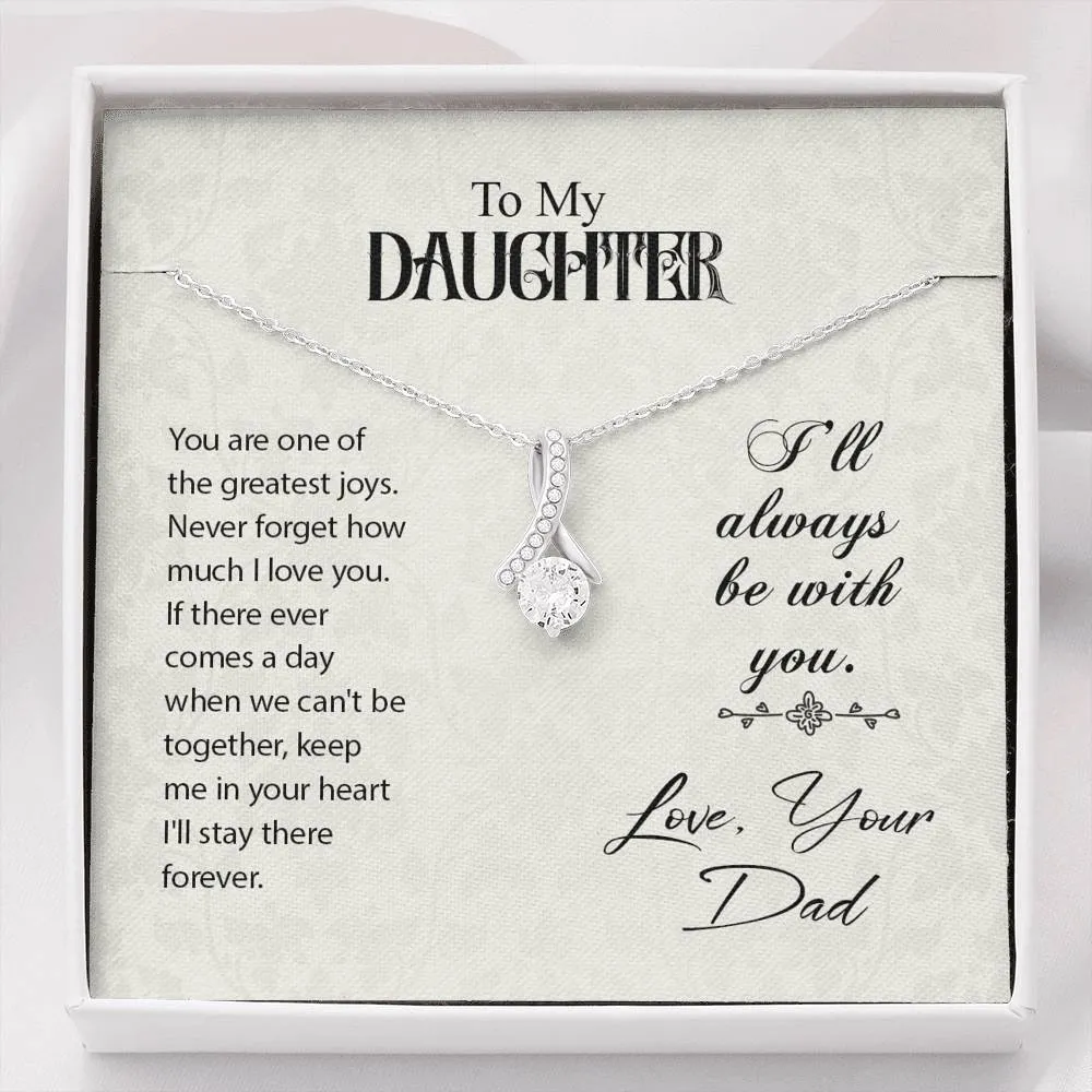 You are one of the greatest joys-Alluring Beauty Solitaire Necklace for Daughter
