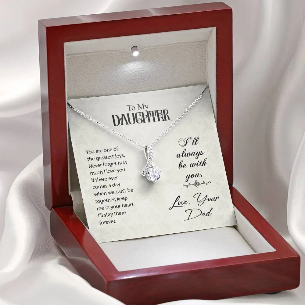 You are one of the greatest joys-Alluring Beauty Solitaire Necklace for Daughter