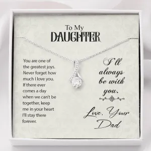 You are one of the greatest joys-Alluring Beauty Solitaire Necklace for Daughter