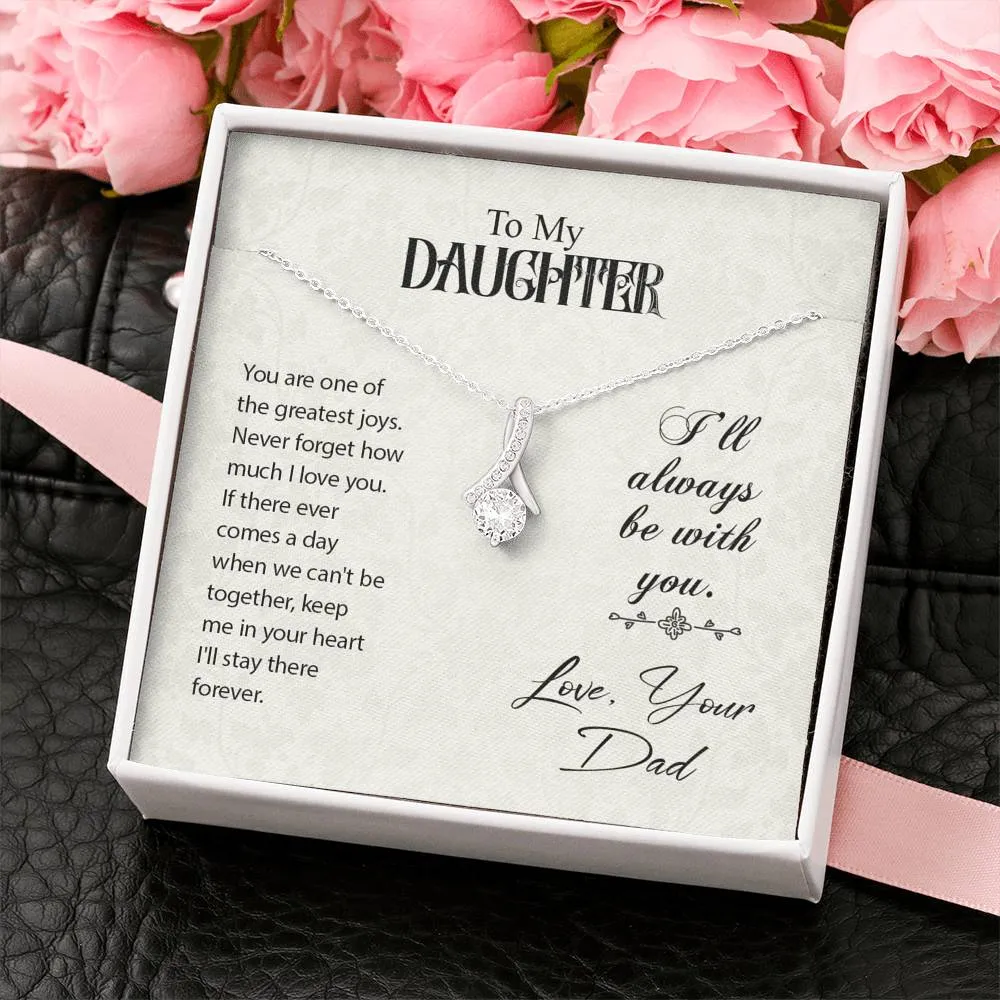 You are one of the greatest joys-Alluring Beauty Solitaire Necklace for Daughter