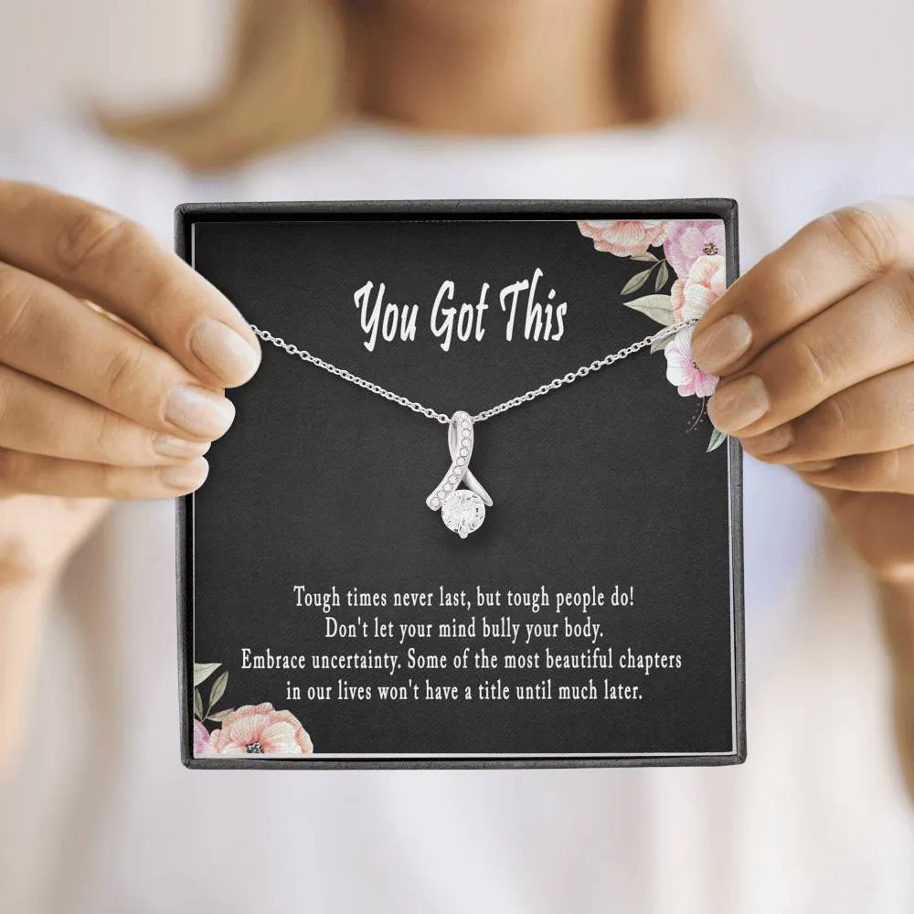 You Got This Necklace Cheer Up Gift, Breast Cancer Gifts, Divorce Gift
