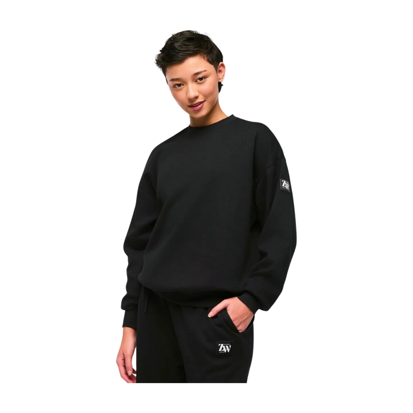 Zumba Haus Oversized Waffle Sweatshirt