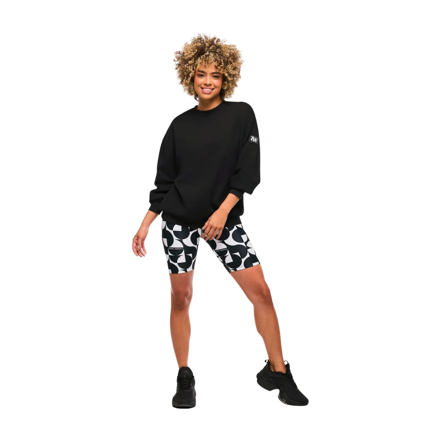 Zumba Haus Oversized Waffle Sweatshirt